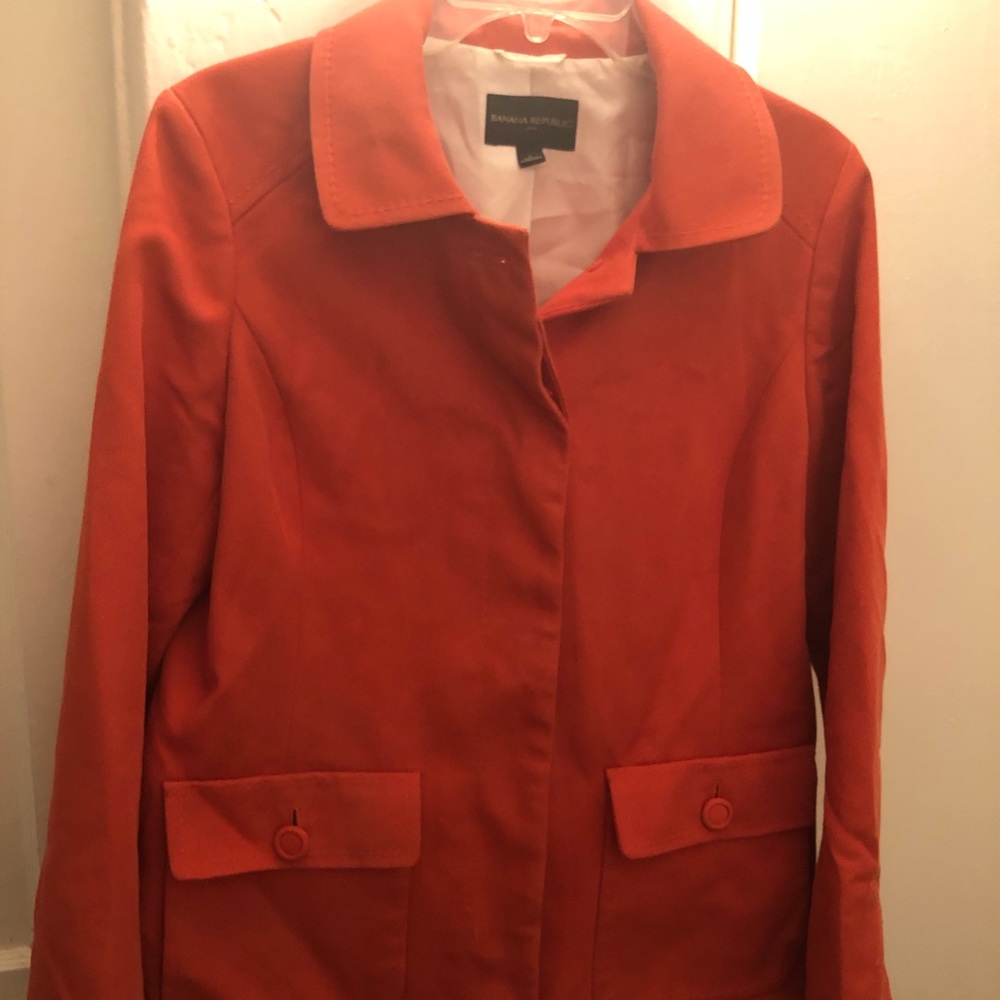 Orange Banana Republic Coat Jacket
